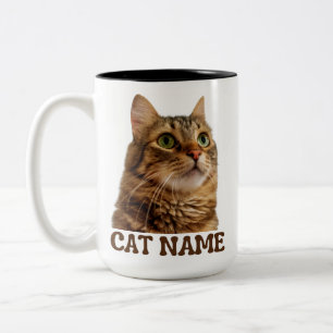 Personalized Cat Mug with Photo Custom Cat Name