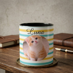 Personalized Cat Name Mug Funny Gift for Cat Lover