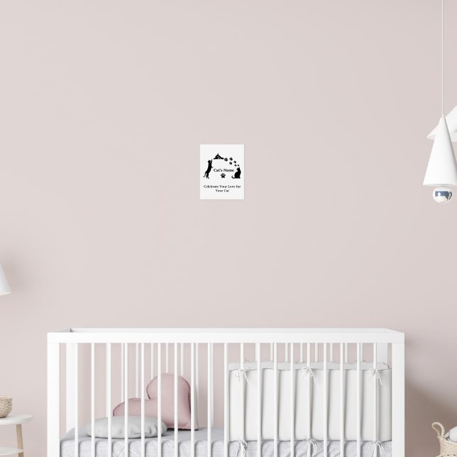 Personalized Cat Name Poster – Express Your Love f (Nursery 2)