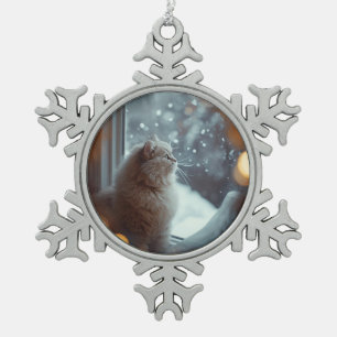 Personalized Cat Photo Christmas Ornament