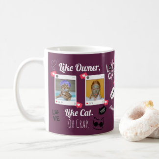 Personalized Cat Photo Coffee Mug | Custom Pet Mug