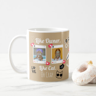 Personalized Cat Photo Coffee Mug | Custom Pet Mug
