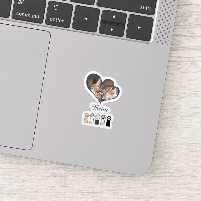 Personalized Cat Photo Mug with Custom Name (Detail)