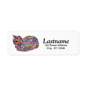 Personalized Cat Return Address Labels