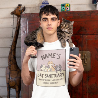 Personalized Cat Sanctuary T-Shirt