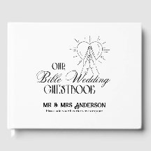 Personalized Catholic Bible Wedding Guestbook
