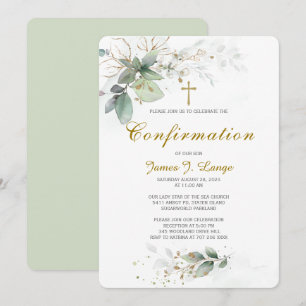Personalized Catholic Confirmation  Invitation