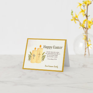 Personalized Catholic Easter Card