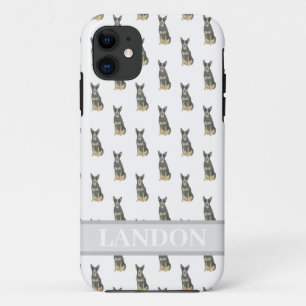 Personalized Cattledog Heeler (Blue Black Tan)  iPhone 11 Case