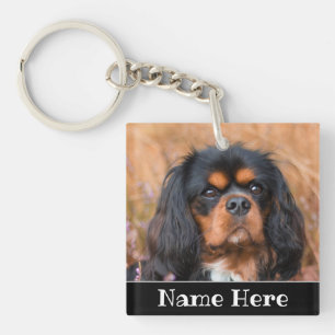Personalized Cavalier King Charles Spaniel Dog Keychain