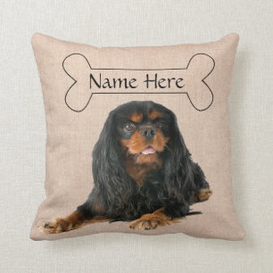 Personalized Cavalier King Charles Spaniel Dog Throw Pillow