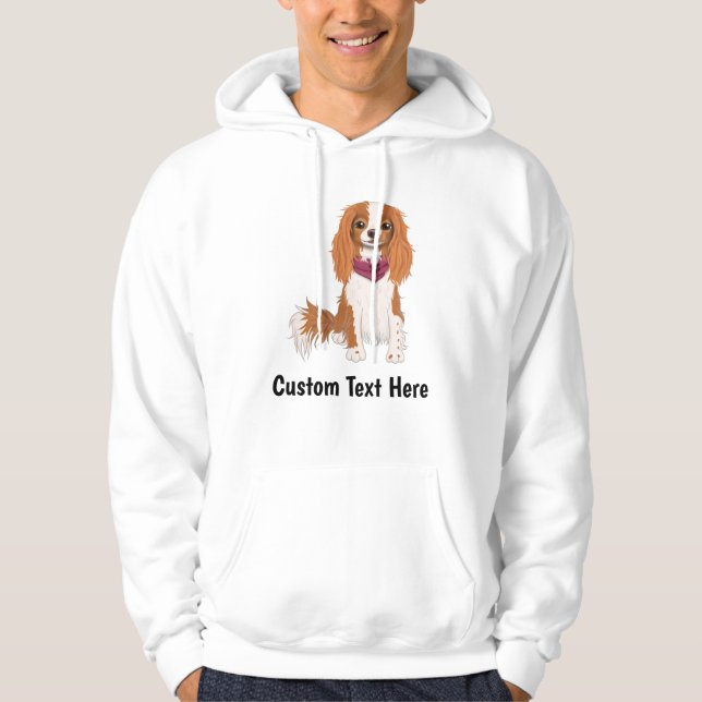 Personalized Cavalier King Charles Spaniel Hoodie (Front)