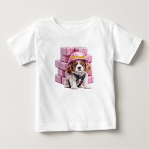 Personalized Cavalier Puppy Construction T-Shirt
