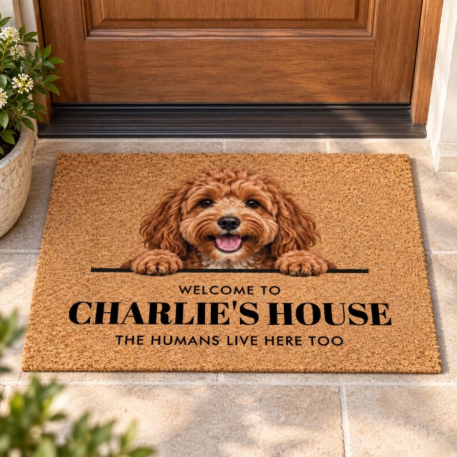Personalized Cavapoo Dog Welcome Doormat (Personalized Cavapoo Dog Welcome Doormat
)