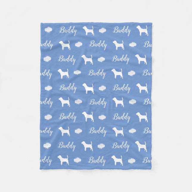 Personalized ceiling for Beagle friends Fleece Blanket (Front)