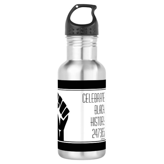 Personalized CELEBRATE BLACK HISTORY 532 Ml Water Bottle (Front)