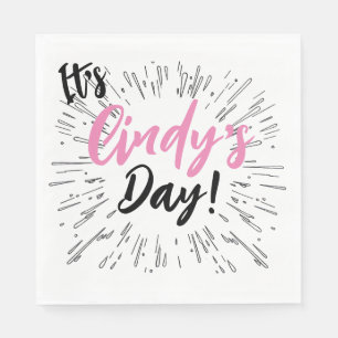 Personalized Celebration Napkin