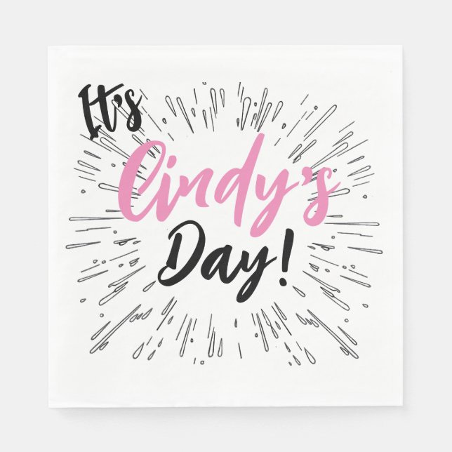 Personalized Celebration Napkin (Front)