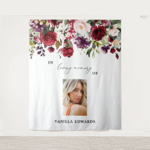 Personalized Celebration Of Life Backdrop Tapestry