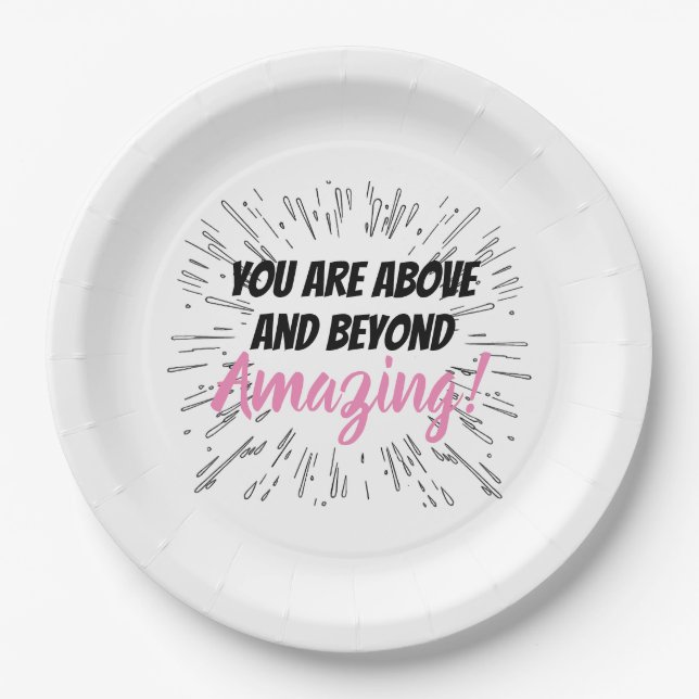 Personalized Celebration Paper Plate (Front)
