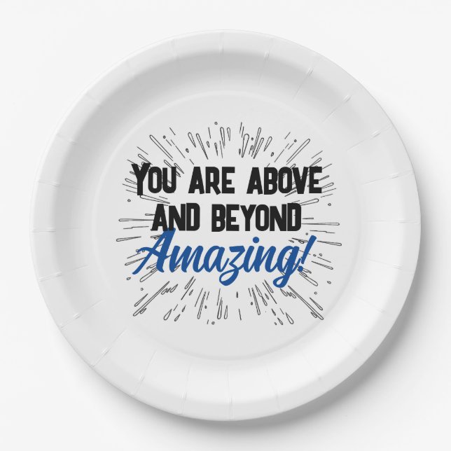 Personalized Celebration  Paper Plate (Front)