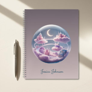 Personalized Celestial Floating City Notebook