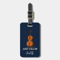 Personalized Cello Script Monogram Musician