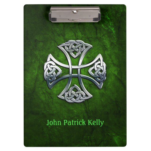 Personalized Celtic Cross Clipboard (Front)
