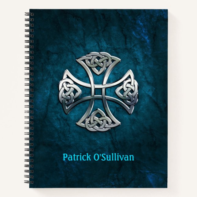 Personalized Celtic Cross Notebook (Front)