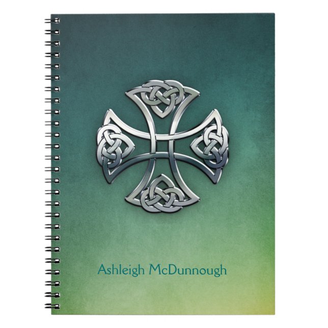 Personalized Celtic Cross Notebook (Front)
