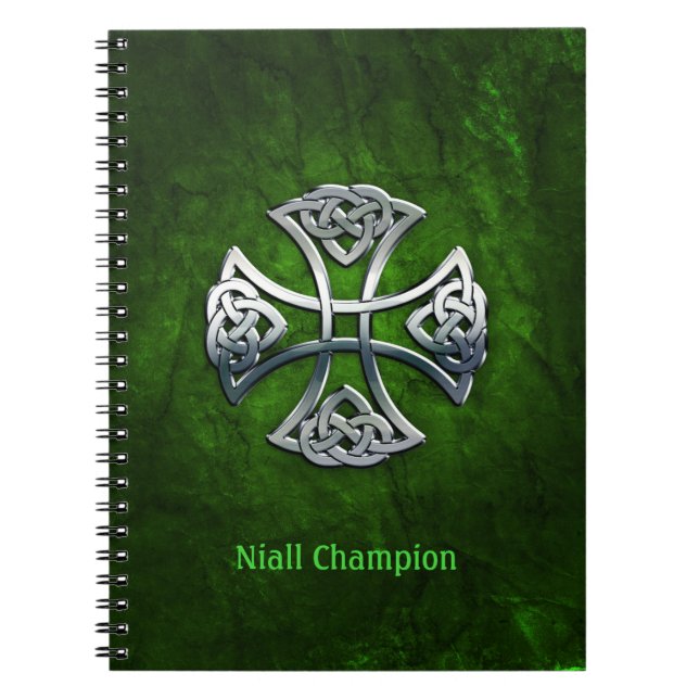 Personalized Celtic Cross Notebook (Front)