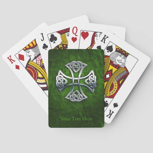 Personalized Celtic Cross Playing Cards (Back)