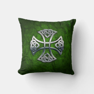 Personalized Celtic Cross Throw Pillow