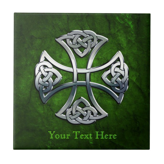 Personalized Celtic Cross Tile (Front)