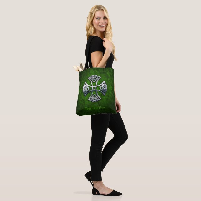 Personalized Celtic Cross Tote Bag (On Model)