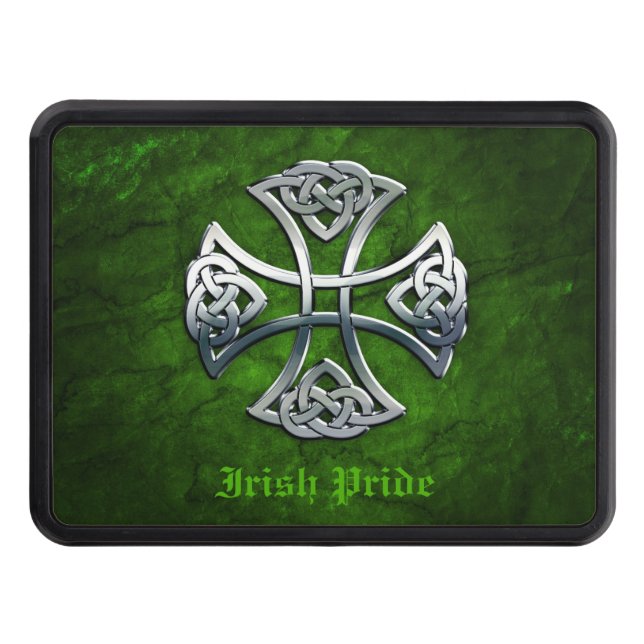 Personalized Celtic Cross Trailer Hitch Cover (Front)