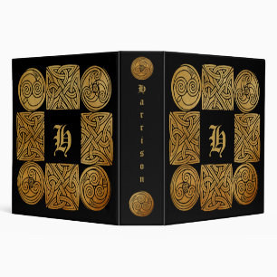 Personalized Celtic Knotwork Cross Binder