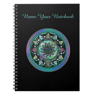 Personalized Celtic Mandala with Mystical Symbols Notebook