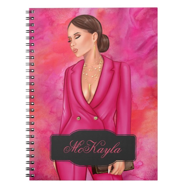 Personalized CEO Boss Woman Notebook (Front)