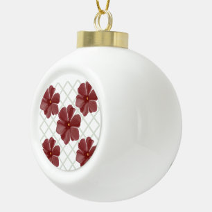 Personalized  ceramic ball christmas ornament