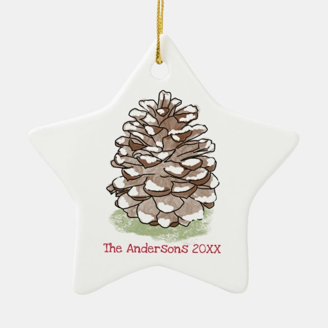Personalized Ceramic Ornament (Front)