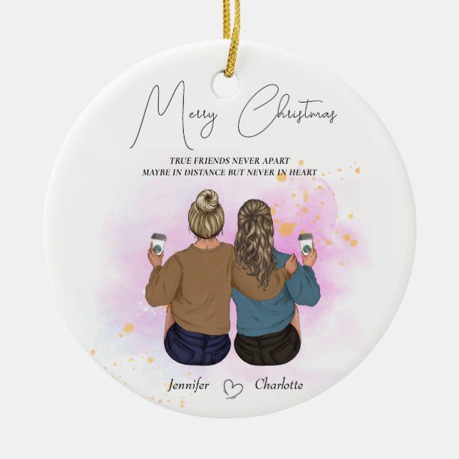 Personalized Ceramic Ornament for Soul Sister (Front)