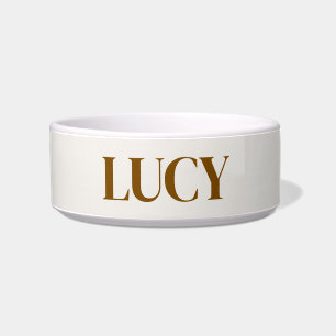Personalized Ceramic Pet Bowl – Custom Dog Name 