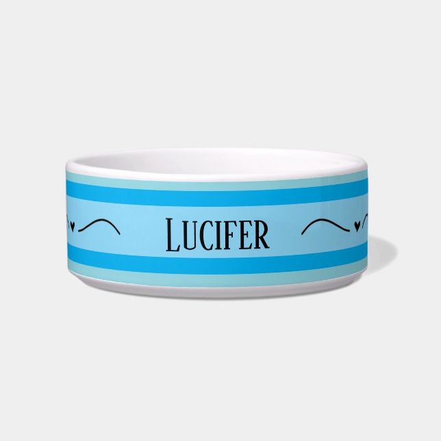 Personalized Ceramic Pet Bowl - Custom Name&Desige (Front)