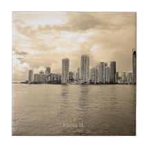 Personalized Ceramic Tile - Miami, Florida