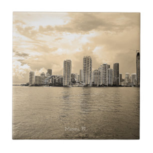 Personalized Ceramic Tile - Miami, Florida
