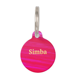 Personalized Cerise Pet Tag