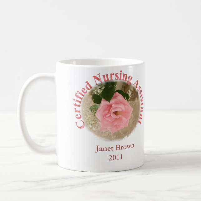 Personalized Certified Nursing Assistant Mug (Left)