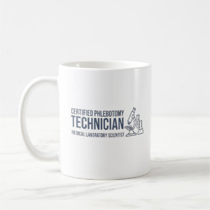Personalized Certified Phlebotomy Technician Gift Coffee Mug