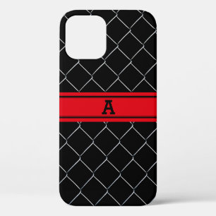 Personalized Chain Link Fence Pattern iPhone 12 Case